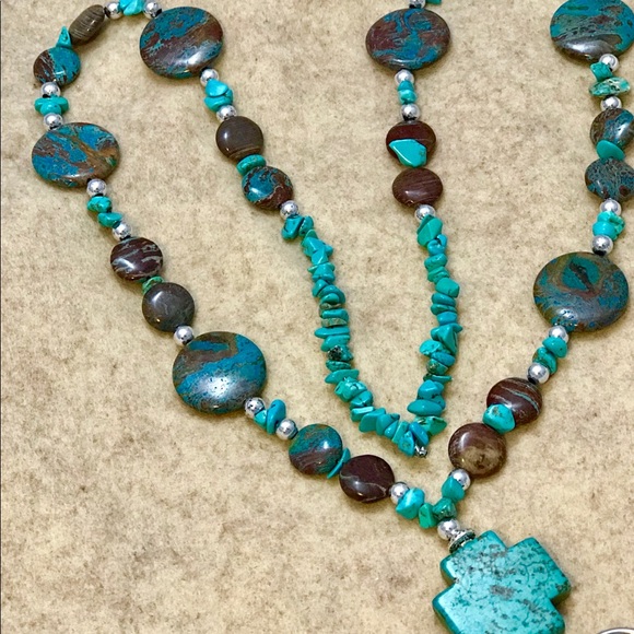 Accessories - Turquoise Beaded Lanyard